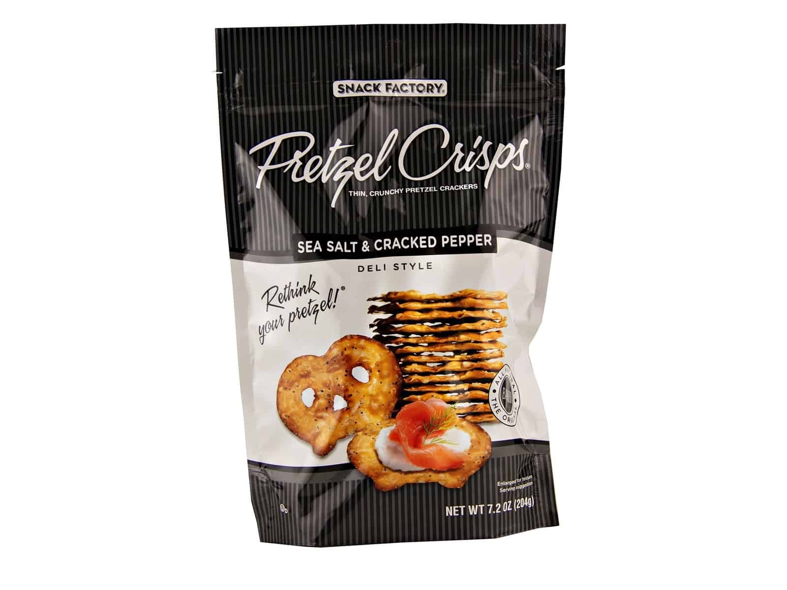 Sea Salt & Black Pepper Pretzel Crisps Bulk Priced Food Shoppe